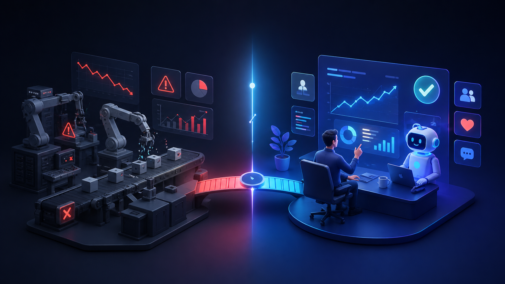 Human-Centered AI vs. Full Automation: Myth Busted