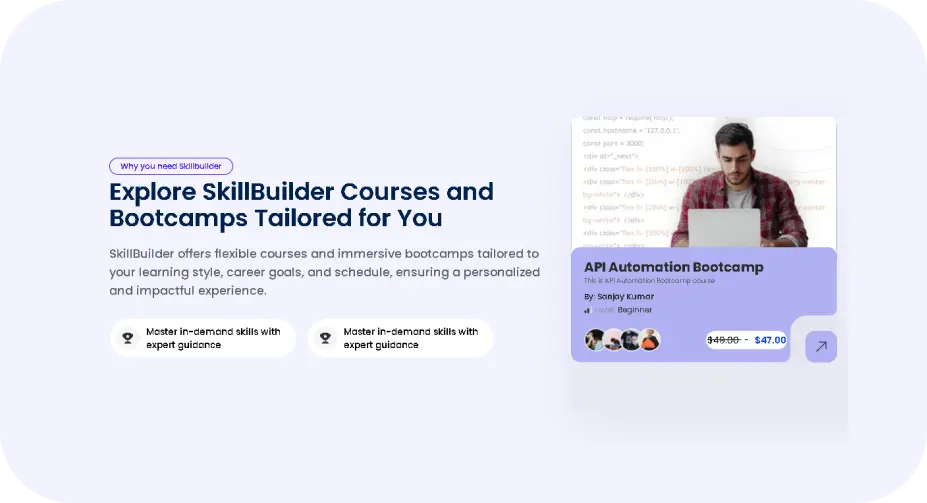 AI-Powered Learning Paths - Receive personalized course recommendations tailored to your career goals and current skill set
